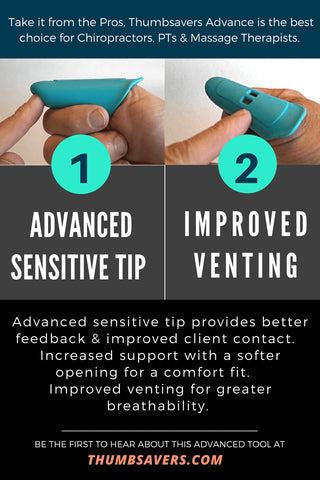 Thumbsavers Advance Massage Tool - New Sensitive Tip And Improved Venting