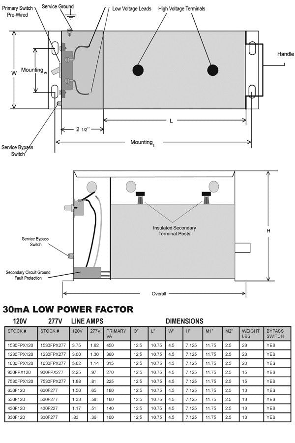 Self Contained magnetic neon transformer 12,000 volts – ALN Signs