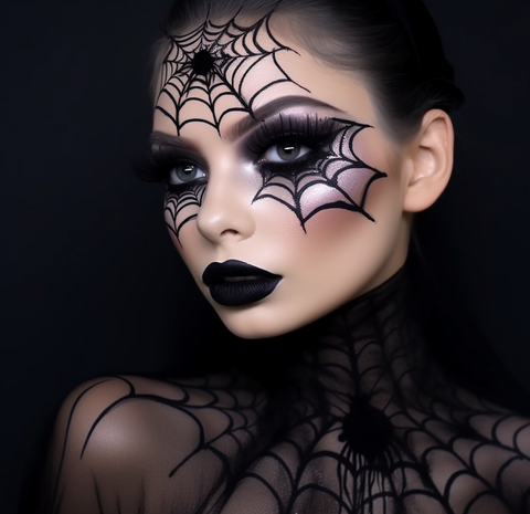 Spiderweb Halloween Makeup Inspiration