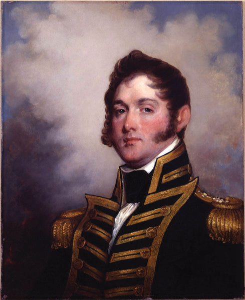 Portrait of Oliver Hazard Perry, painted by Gilbert Stuart, 1818.