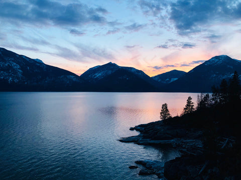 Views of East Shore Kootenay Lake, British Columbia