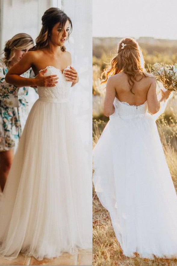 empire waist beach wedding dress