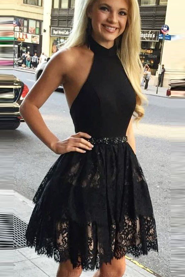 hoco dress black