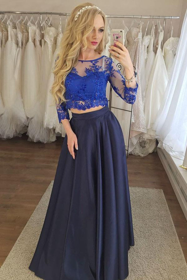 blue formal skirt