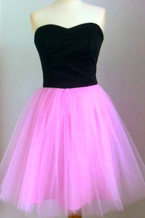 hot pink short prom dresses