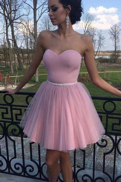 A Line Sweetheart Cute Dress Short Prom Homecoming Dresses Party Gowns ...
