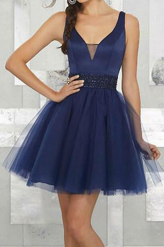 cute dark blue dresses