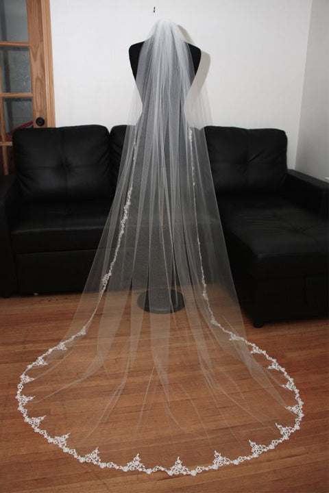 very long wedding veils