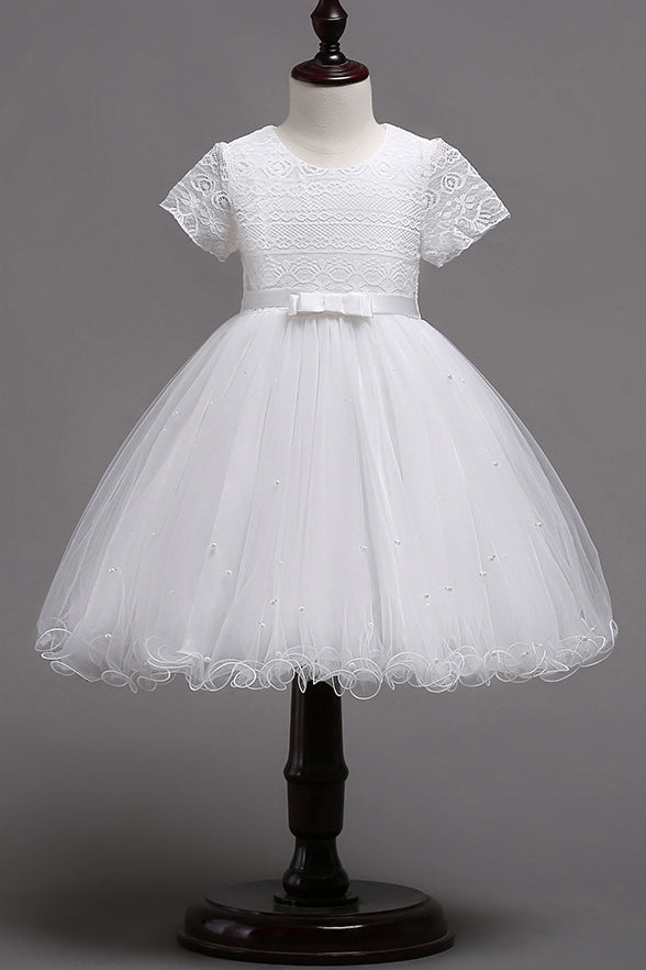 white lace infant dress
