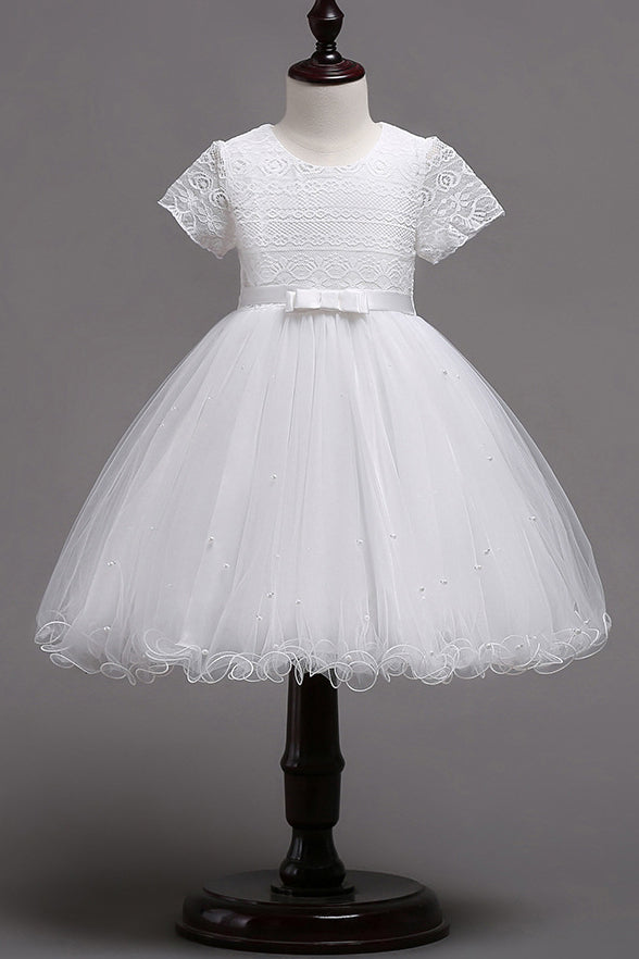 kids long white dress