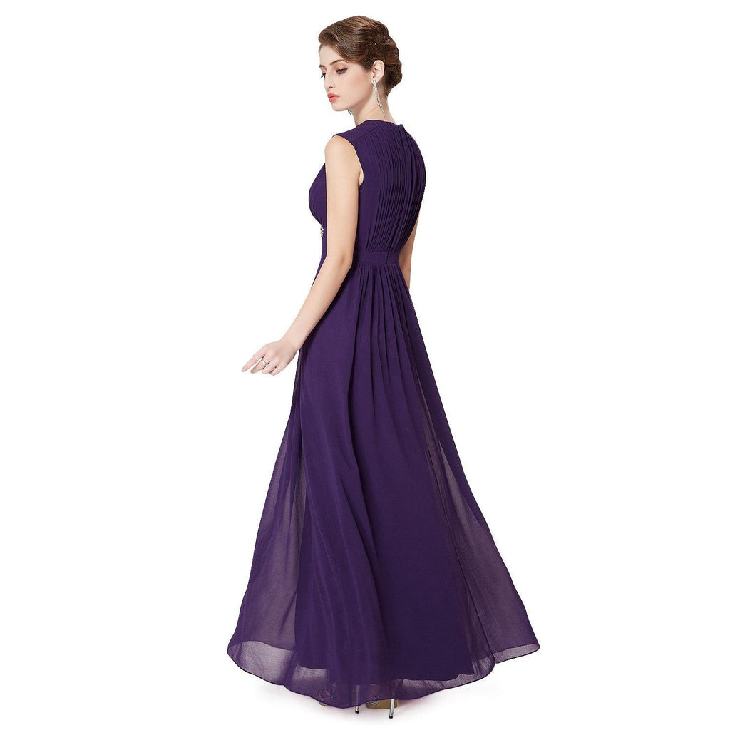 Browse Our Hot Collection of Prom Dress, Shop Chiffon Grape V-Neck ...