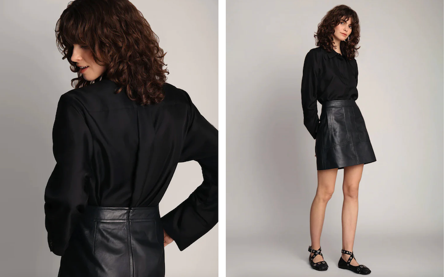 Munthe Leather Skirt