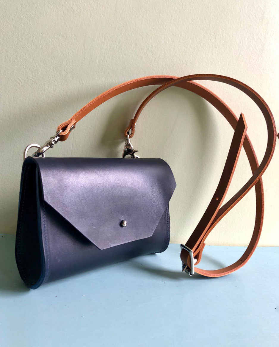 navy satchel