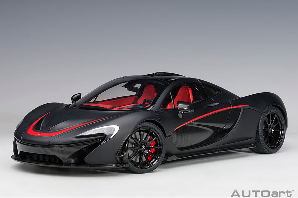 1/12 McLAREN P1 (MATT BLACK W/ RED ACCENTS) - Biante Model ...