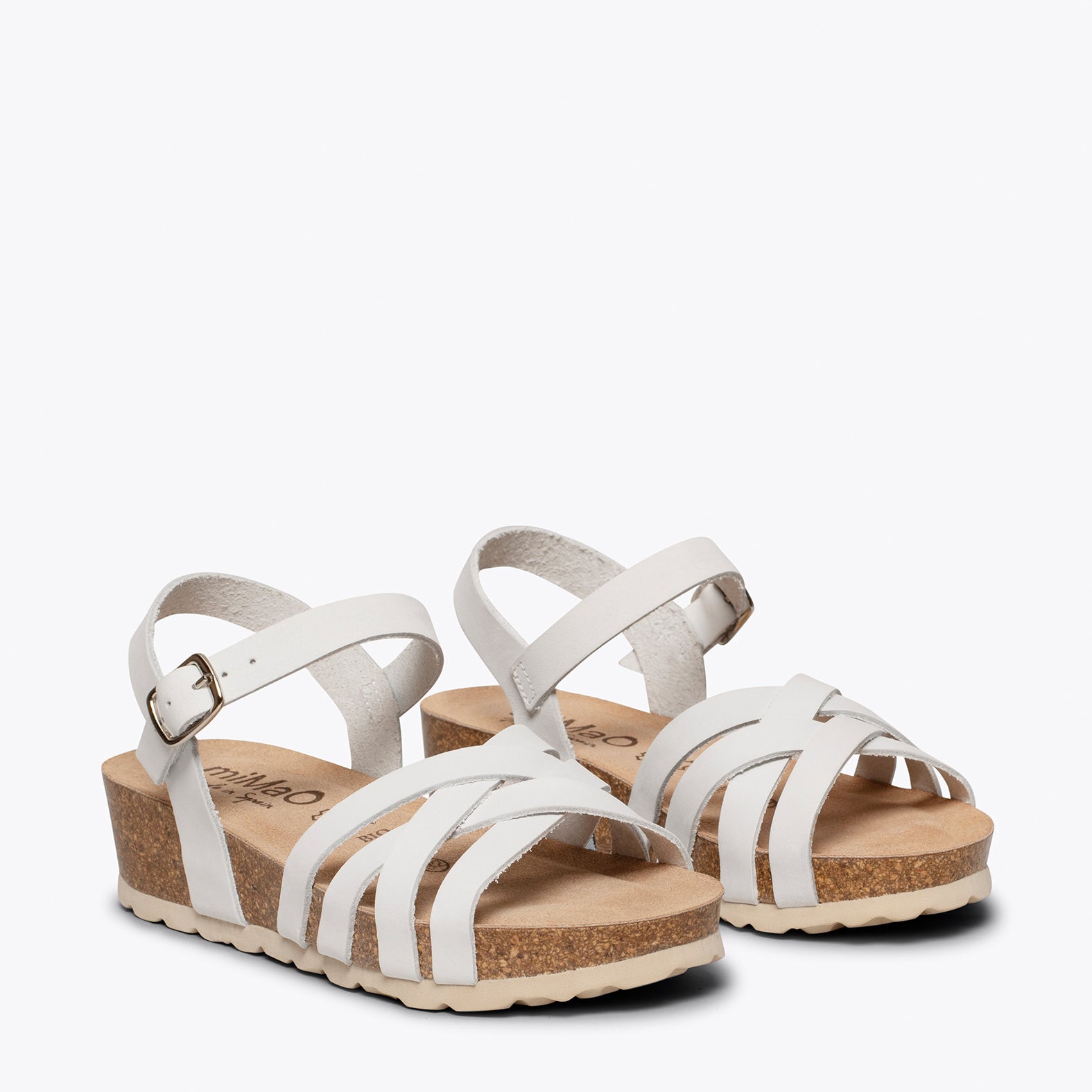 Sandalias para niñas con BLANCAS – miMaO ShopOnline