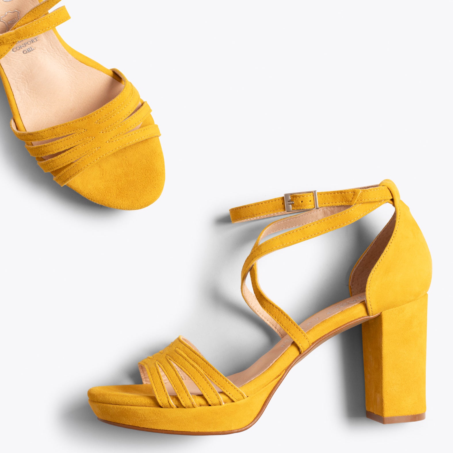 de Vestir con Tacón y Plataforma Amarilla | miMaO – miMaO ShopOnline