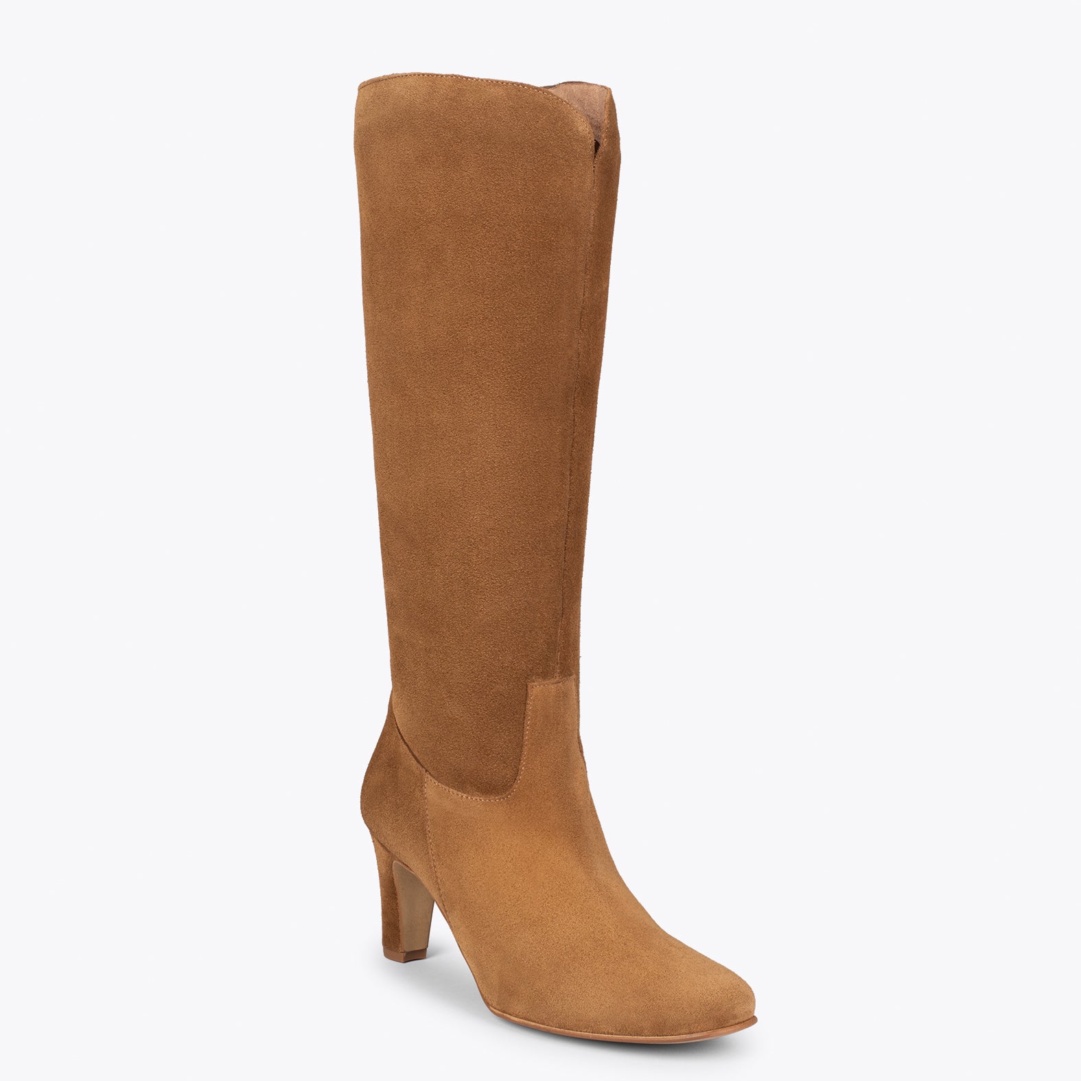 Sociología Seducir Aumentar Botas URBAN Redondas – Botas de caña alta con tacón CAMEL – miMaO ShopOnline