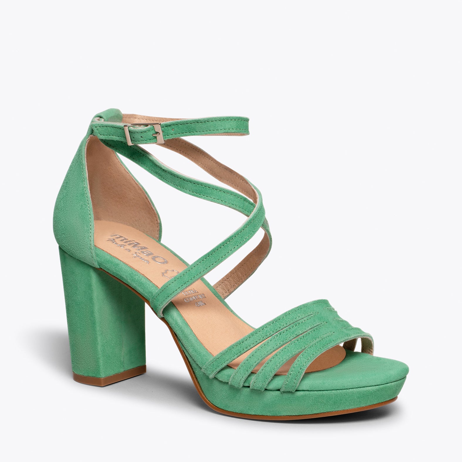 Sandalias de con Tacón y Plataforma Verdes | miMaO – ShopOnline