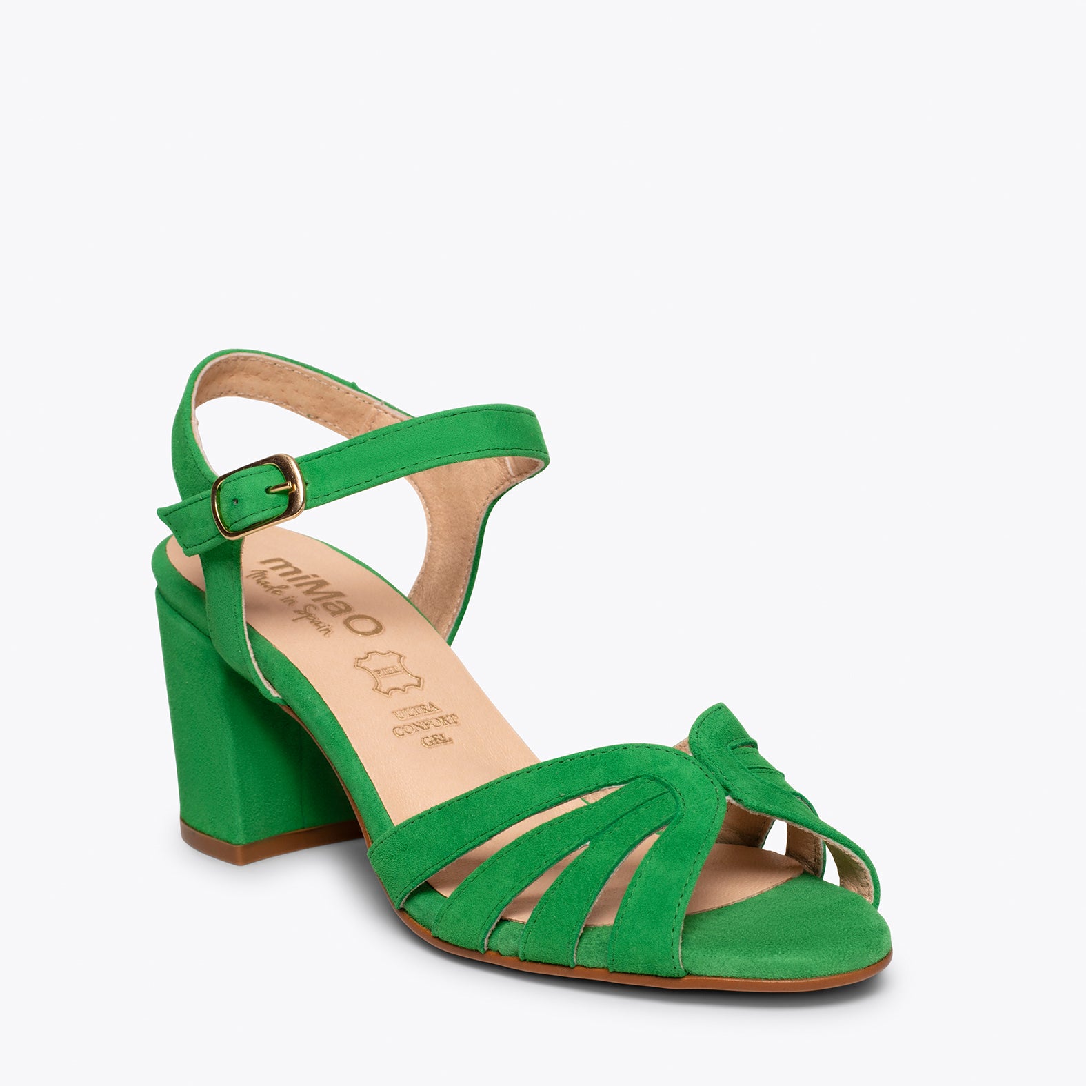 Sandalias de Mujer | tacón ancho Verdes | Calzado Mujer – miMaO ShopOnline