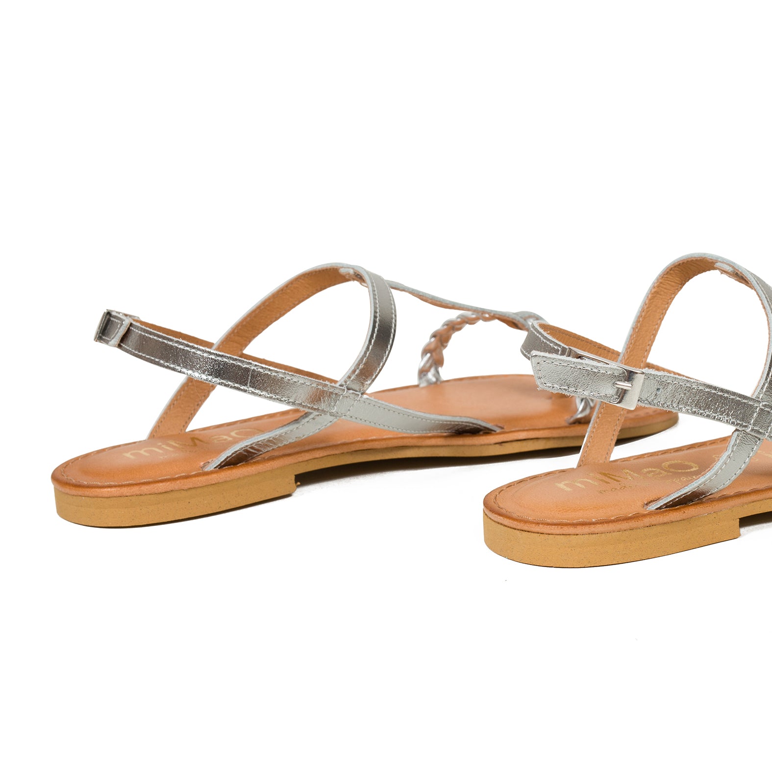 Sandalia plana de tiras con trenza | Comprar sandalias online ShopOnline