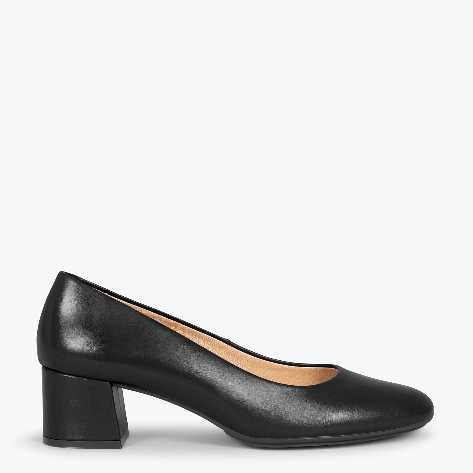 URBAN – Zapatos de tacón bajo de napa NEGRO – miMaO ShopOnline