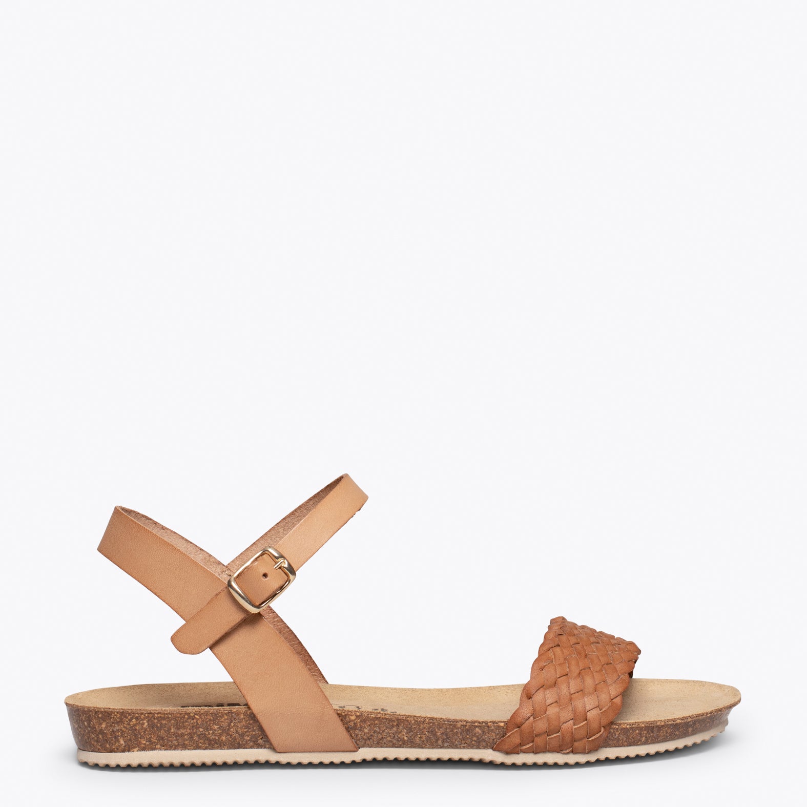 Correspondiente a Juntar Tormento AIRE Sandalias planas NUDE BIO de tira trenzada – miMaO ShopOnline