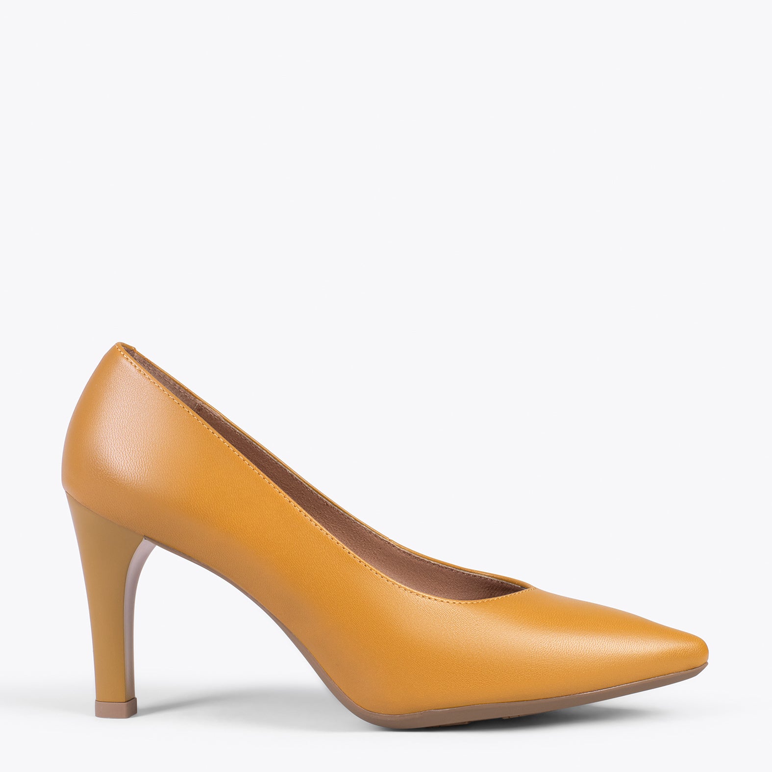 GLAM - Zapatos elegantes tacón alto MOSTAZA – ShopOnline