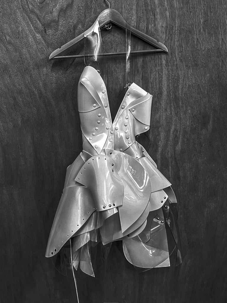 Jivomir Domoustchiev bwhite sculpture dress