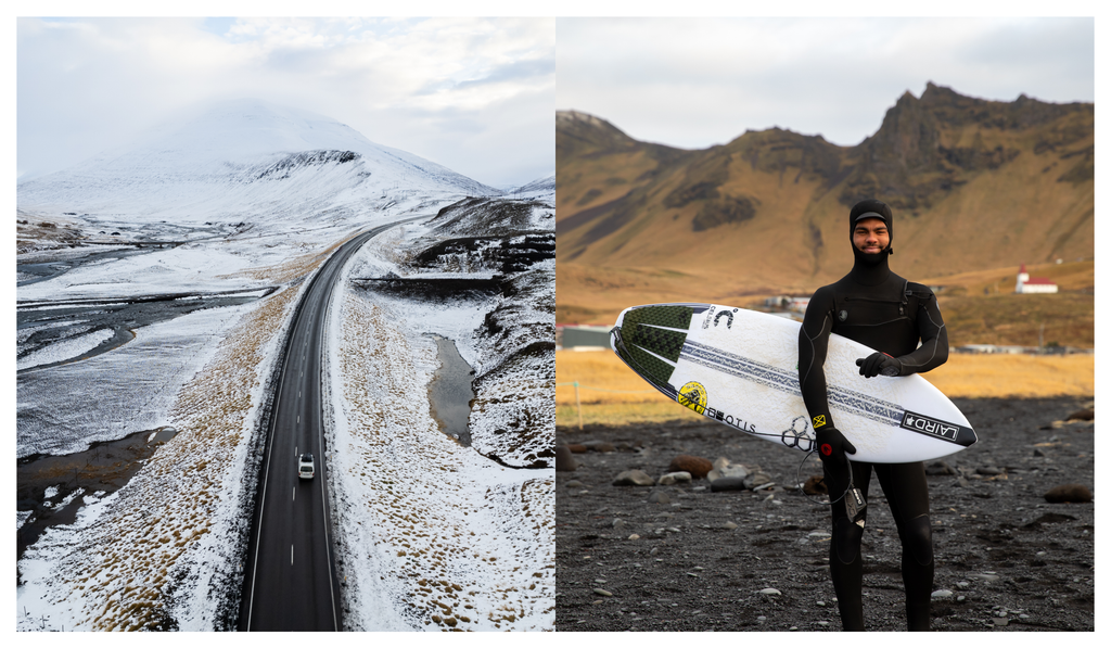 Hunter Jones on a surf trip to Iceland