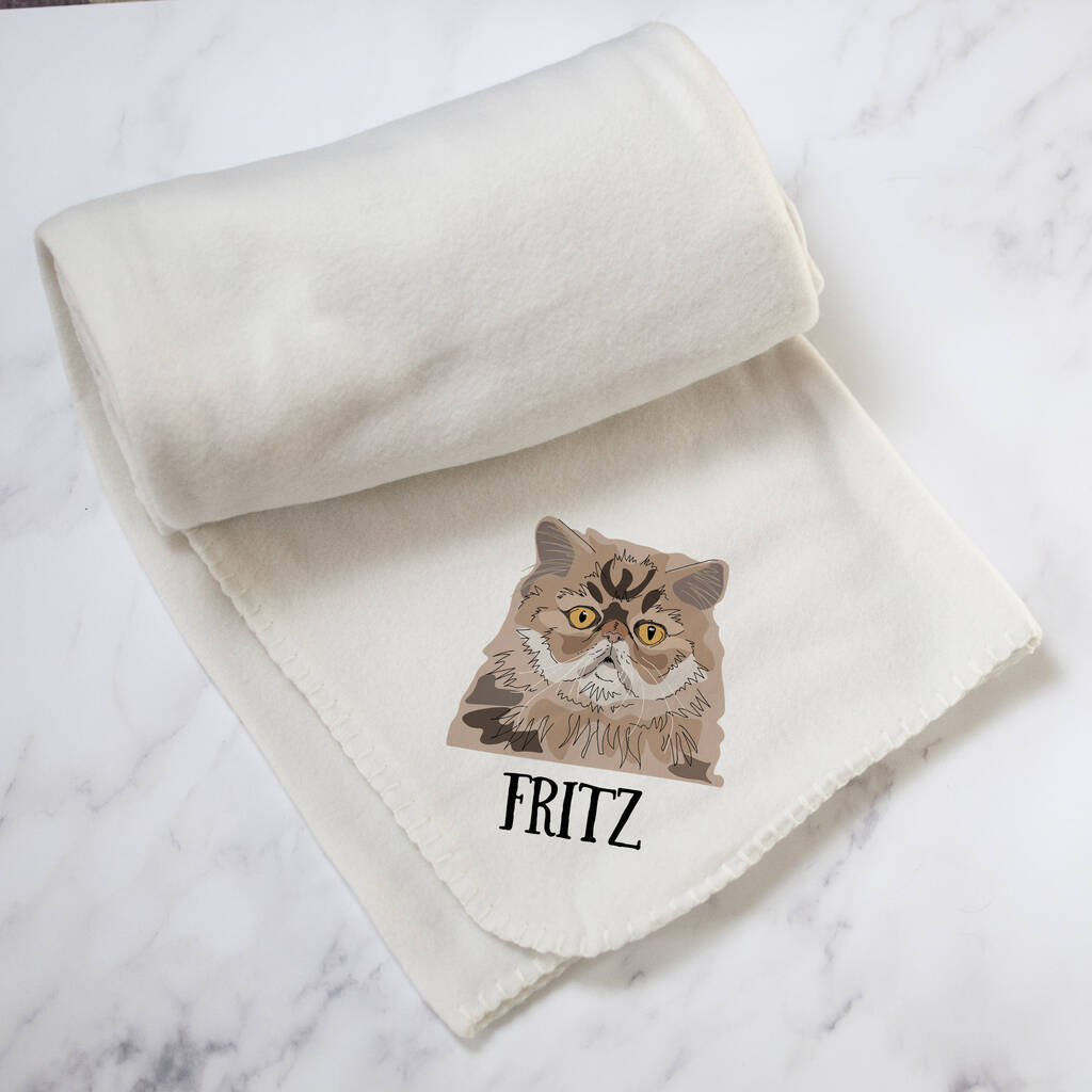 personalised cat blanket