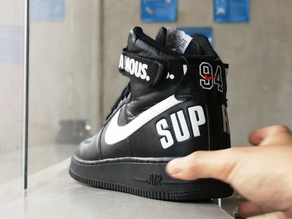 supreme x air force 1 high sp black