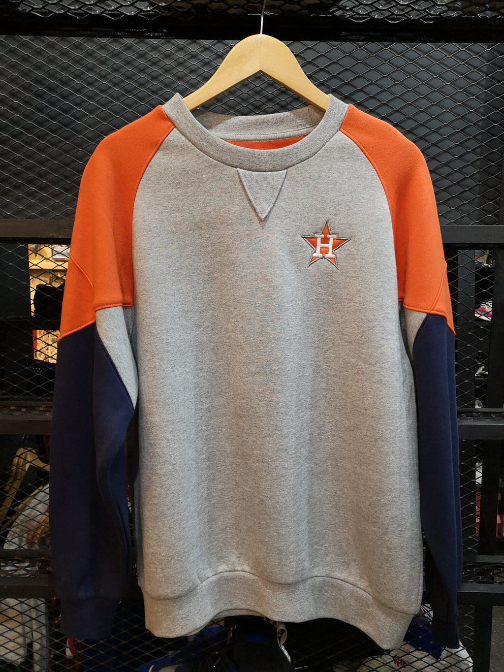 Houston Astros Mitchell & Ness Team Captain Raglan T-Shirt - Orange