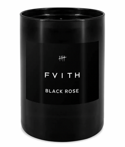 black rose scented candle