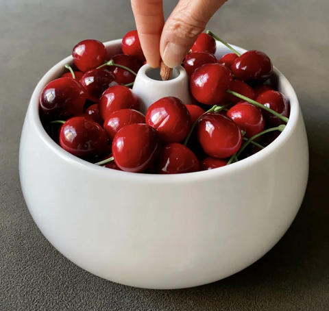 cherry bowl with space for the pips