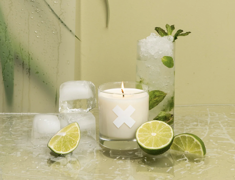 candle that smells like a mojito