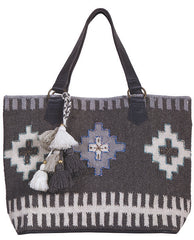 Scully Western Shoulder Tote Aztec Print Style #719307