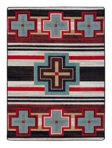 American Dakota Textiles Cross Roads Floor Rug 