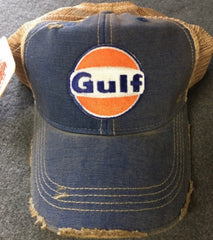 M&P Speed Shop GULF Distressed Trucker Vintage Cap