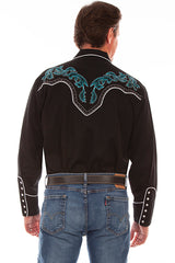 Scully Men's Western Shirt 719903 Back