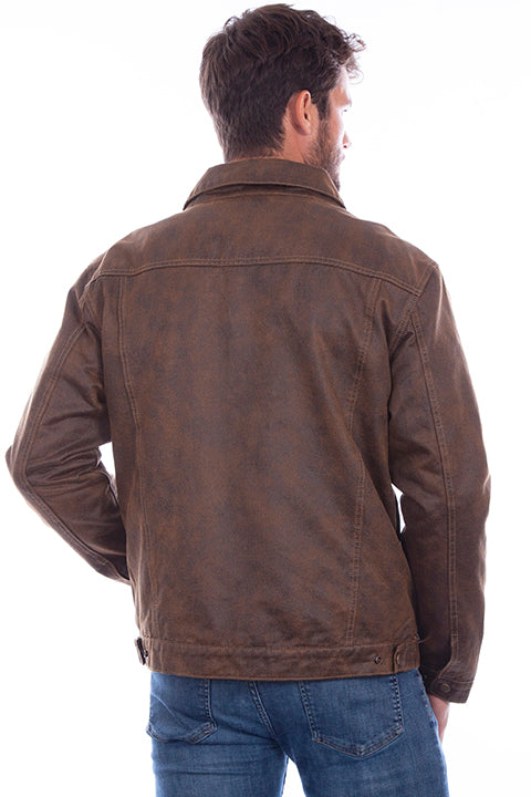 Leather Collection Jacket: Scully Men's Casual Suede Two Tone - OutWest Shop
