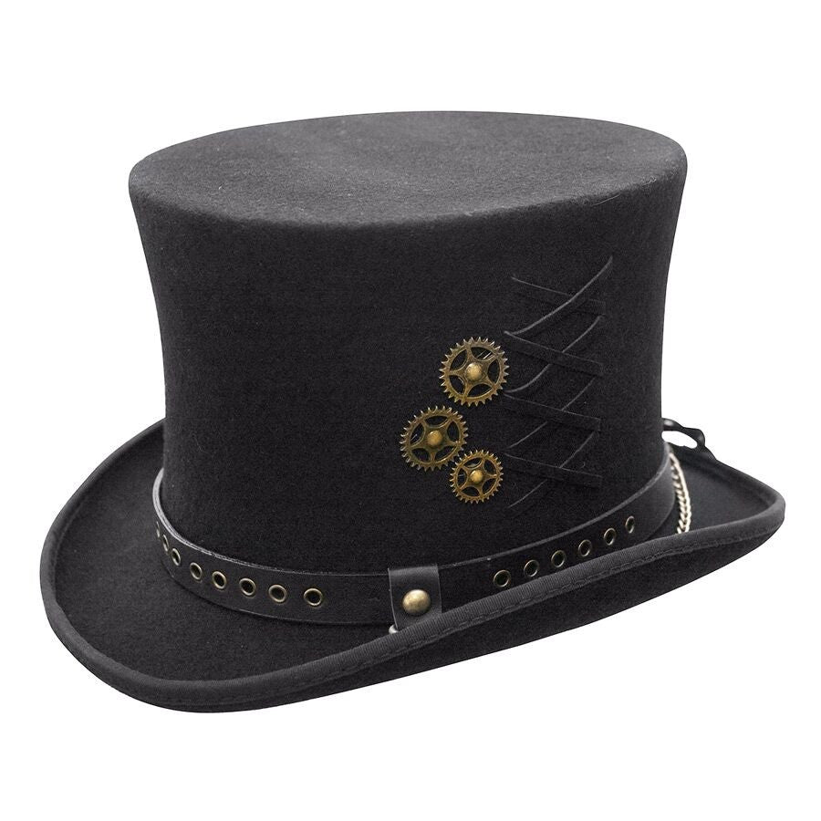 Fonkelnieuw Victorian and Old West Hat: Steampunk Top Hat with Clock Wheels DG-71
