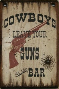 historical photo gun behind bar saloon