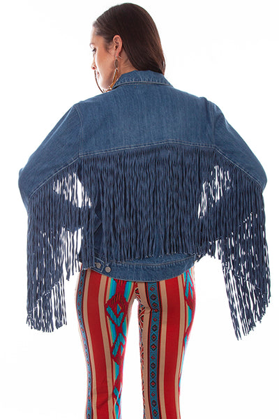 Women's Honey Creek Jacket Collection: Denim Fringe