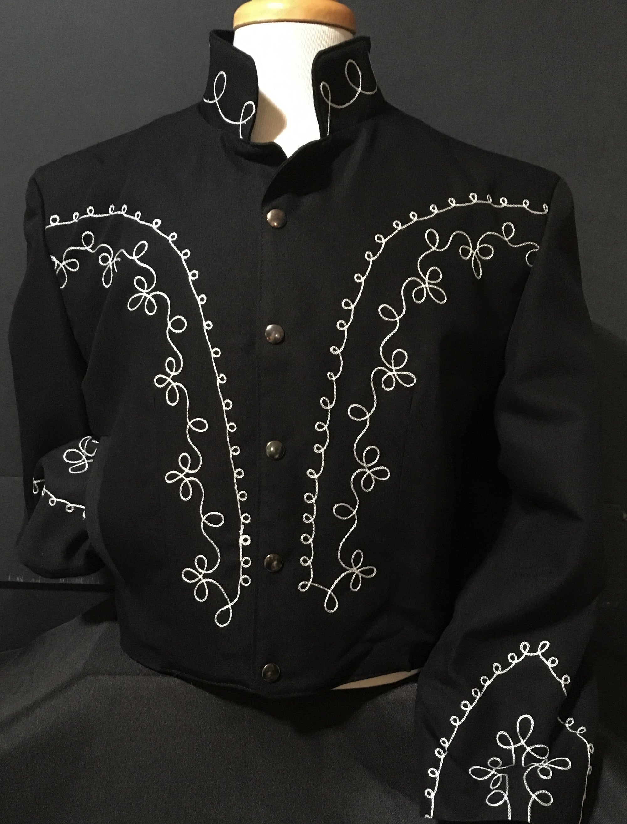 オリジナルデザイン手作り商品 cowboy jacket S ホワイト 白 white bei