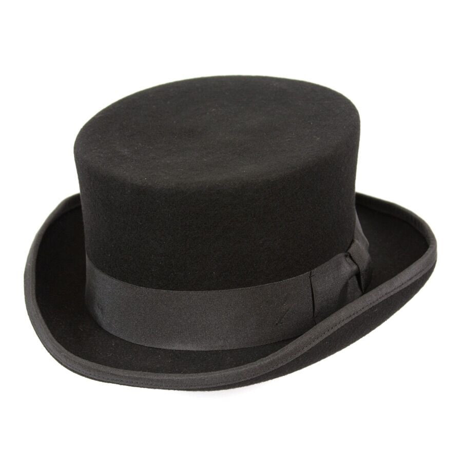 Victorian and Old West Hat: Steampunk Low Rise Top Hat 