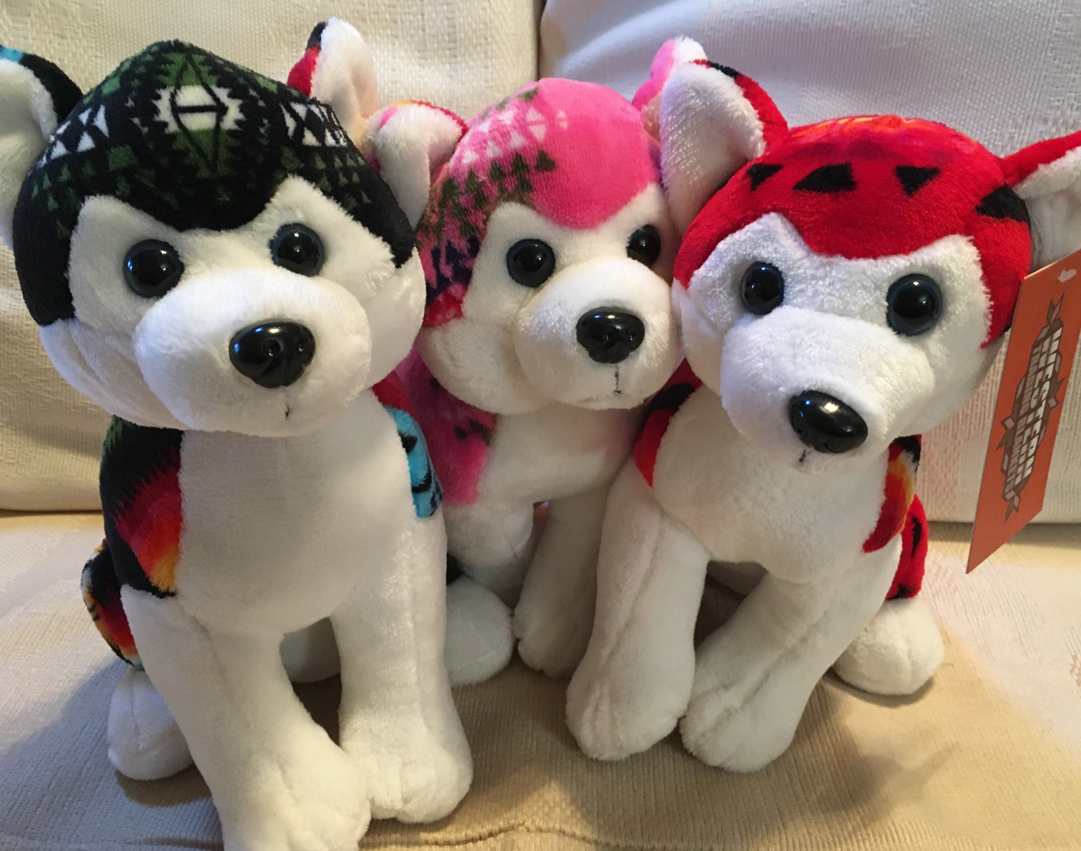 stuffed toy husky dog