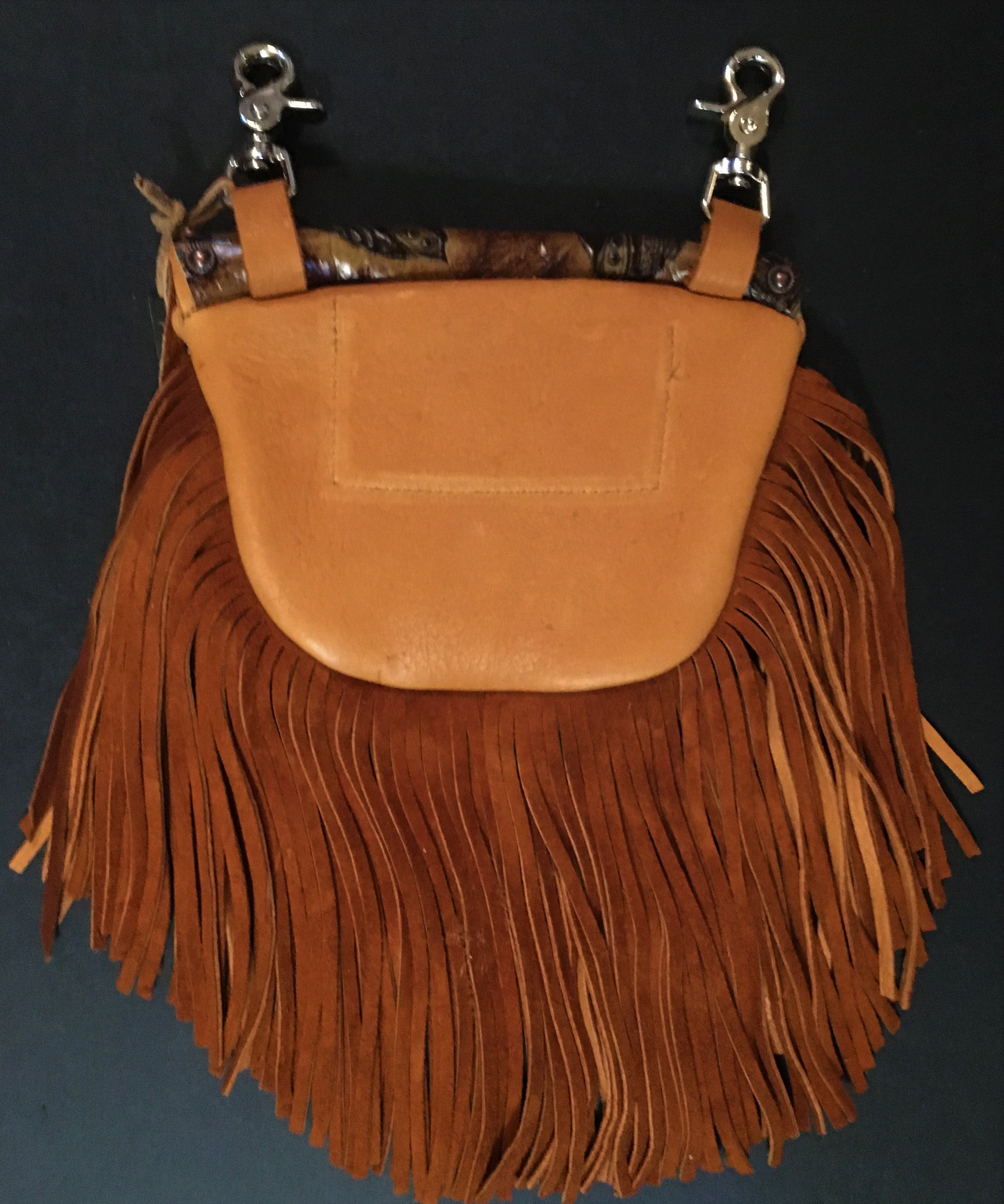 tan fringe bag