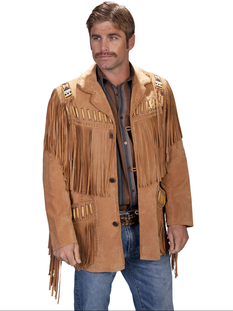 Leather Collection Jacket: Scully Men's Western Suede Sportscoat Fringe ...