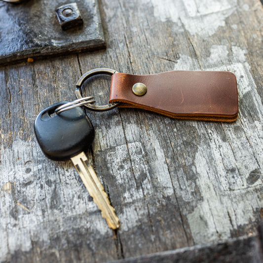 Premium Leather Car Keychain  Mens Leather Keychain – Rustico