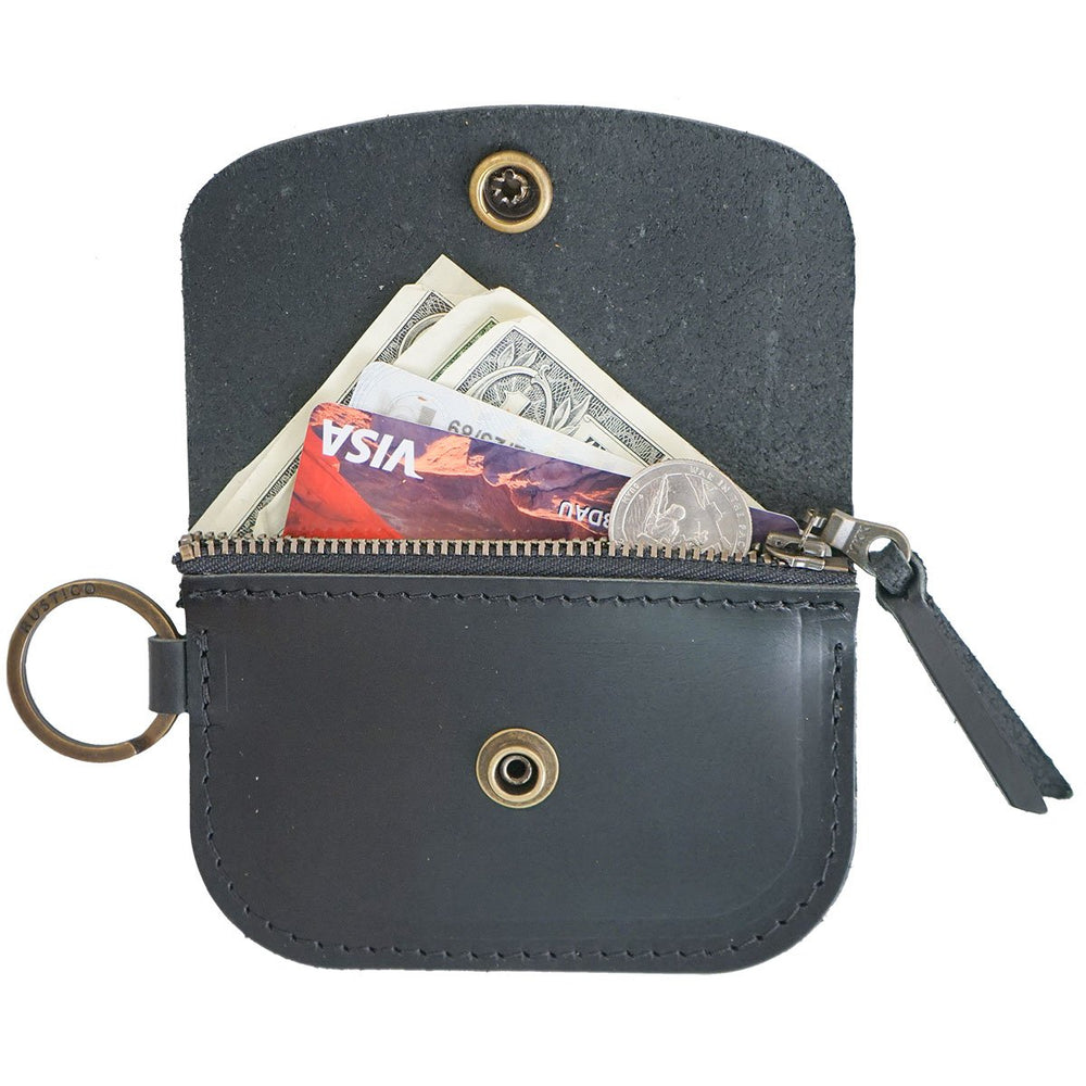 Anchor Card + Coin Leather Wallet – Rustico